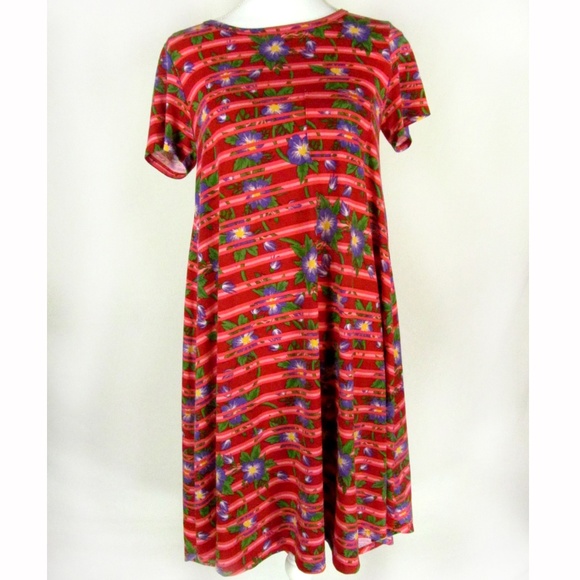 LuLaRoe Dress Size XS Multi Color Floral - Picture 1 of 4